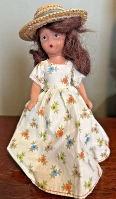 КУКЛА NANCY ANN STORYBOOK — ЖЕСТКИЙ ПЛАСТИК — СОЧЛЕНЕННЫЕ НОГИ И РАСКРАШЕННЫЕ ГЛАЗА - Изображение 1 из 4