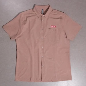 Neu ohne Etikett Vuori Bridge kurzärmliges Button-Down-Hemd Canyon Clay XL Firmenlogo - Bild 1 von 9