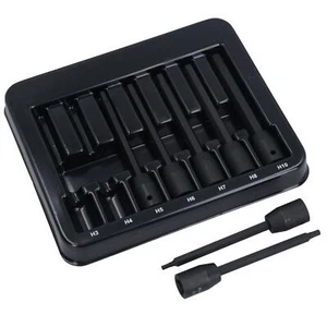Chiave a brugola esagonale extra lunga buste a percussione a percussione 3 - 10 mm 110 mm set 7 pezzi - Foto 1 di 6