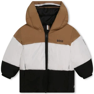 CHAQUETA BUFFER HUGO BOSS KIDS MULTICOLOR HUGO BOSS COLOBLOCK J06274 M13 - Imagen 1 de 2