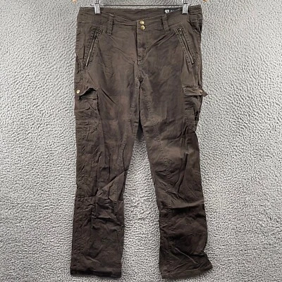 Calça Kuhl Feminina Tamanho 10 Marrom Cultura de Montanha Caminhadas Acampamento Ao Ar Livre - Imagem 1 de 4