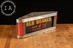 Art Deco Old Quaker Lighted Bar Sign - Picture 1 of 5