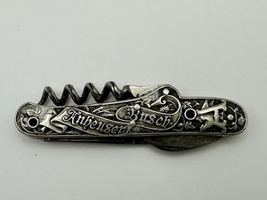1895 ANHEUSER BUSCH BEER ADVERTISING BARTENDERS FOLDING POCKET KNIFE - Picture 1 of 12