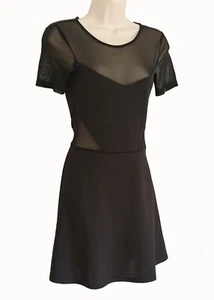 NWOT Netting Elegant Sexy Good Girl LBD Little Black Dress Flare Skirt 2 - Picture 1 of 3