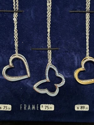 Итальянский Brosway ожерелье женщины подвеска Италии рамка сердце бабочка новый - Изображение 1 из 4