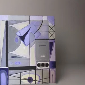 LISTED ARTIST painting ABSTRACT modernist EXPRESSIONISM DR. BENJAMIN L. GROSS - Picture 1 of 7