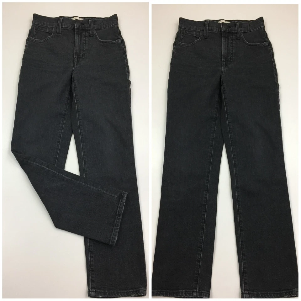 MADEWELL The Perfect Vintage Crop High Waist Black/Gray Wash Jeans Womens sz 23 - Image 1 of 4
