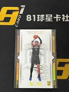Paolo Banchero 2022-23 Panini Noir Icon Edition Rookie Gold Base 1/5 Rare🔥🔥
