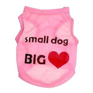 Cute Teacup Dog Clothes Girl Dog T shirt Pet Puppy Vest for Chihuahua yorkie Dog - Picture 1 of 21