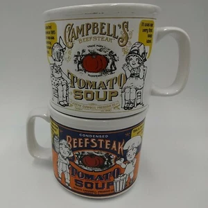 Vintage Campbells Soup Cup Mugs 1999 Set of 2 - Picture 1 of 10