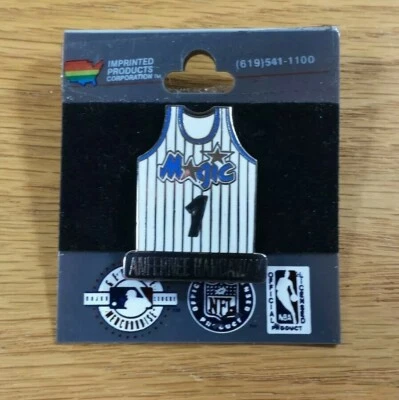 ANFERNEE HARDAWAY "Penny" Vintage 1990s ORLANDO MAGIC Jersey Logo Hat Lapel Pin - Image 1 of 4
