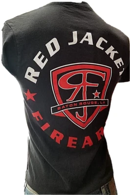 Camiseta Roja Armas de Fuego Negra Gráfica Talla S Baton Rouge Guns Foto 1 de 4