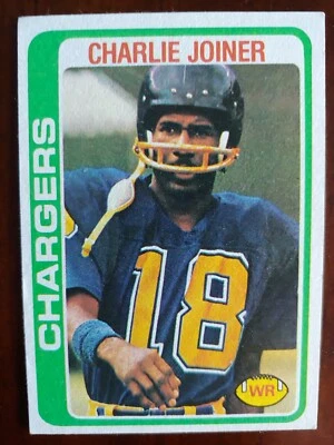 1978 Topps  CHARLIE JOINER HOF Football - Image 1 of 2