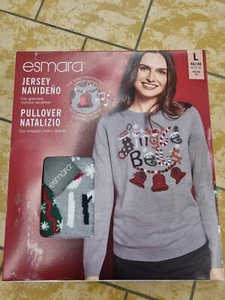 Weihnachts Pullover in Grau L Neu - Bild 1 von 1