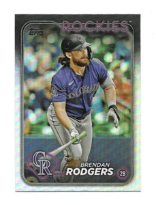 2024 Topps Series 1 BRENDAN RODGERS  Rainbow Foil -COLORADO ROCKIES- #322 - Picture 1 of 1