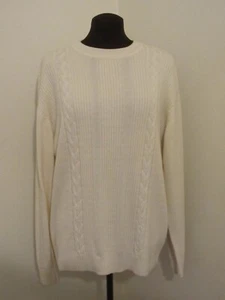 Concepts By Claiborne Men's Sweater Sweatshirt Size XL Extra Large Cream White - Picture 1 of 4