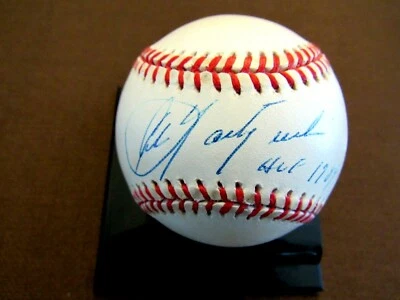 CARL YASTRZEMSKI HOF 1989 BOSTON RED SOX SIGNED AUTO VINTAGE OAL BASEBALL JSA  - Image 1 of 3