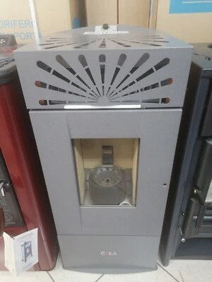 Stufa A Pellet Anselmo Cola 6 Kw Modello Easy Acciaio nuova  - Immagine 1 di 4