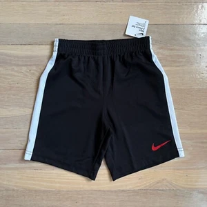 Boys black nike logo shorts size 7 nwt - Picture 1 of 2