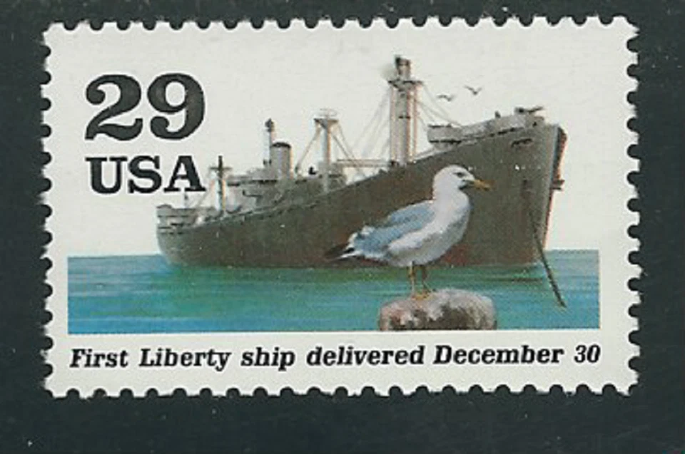 Scott # 2559...29 Cent...WW II...Liberty Ship...2 Stamps...MNH - Image 1 of 1
