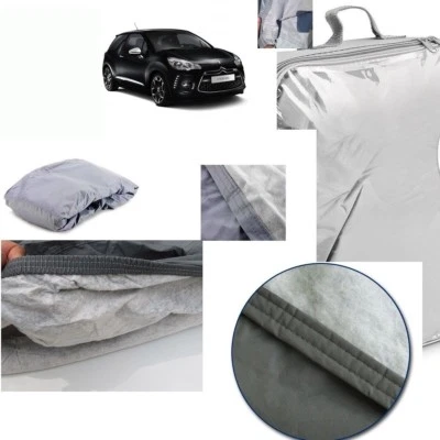 TELO COPRIAUTO TELATO FELPATO PER CITROEN DS3 ANNO 2010 IMPERMEABILE ANTIGRANDIN - Immagine 1 di 4