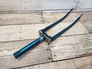 1970s Blue 26" Wheel Cruiser Fork Tank Bike 1" Threaded  - Picture 1 of 13