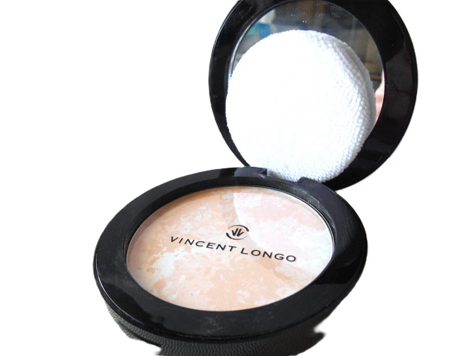 Vincent Longo Velour Pressed Powder Compact + Mirror & Puff - Shade: Faire #1 - Image 1 of 3
