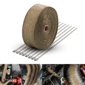 2" x 50ft Titanium High Temperature Header Manifold Exhaust Heat Wrap Tape Roll - Picture 1 of 12