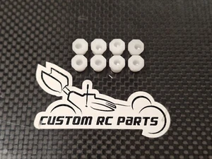 Tamiya Top Force and TRF201 White Inserts For The Rear Hinge Pin Brace Setup - Picture 1 of 3