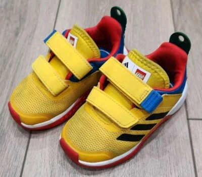 Lego Adidas Boys Girls Kids shoes Size 6k Yellow, Red, Blue, Green - Image 1 of 4