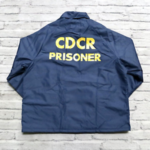 Veste de prisonnier vintage Deadstock CDCR Californie corrections fabriquée aux États-Unis