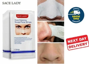 10pcs Nose Pore Strips Blackhead Removal Unclog Pores Smooth Deep Cleansing NEW - Picture 1 of 2