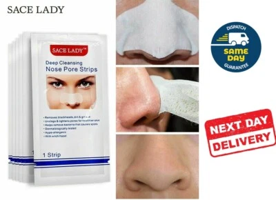 10pcs Nose Pore Strips Blackhead Removal Unclog Pores Smooth Deep Cleansing NEW - Image 1 of 2