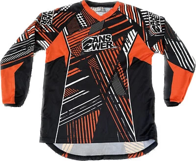 Answer Syncron Orang Black Youth XL L/S Long Sleeve Jersey Shirt - Image 1 of 4