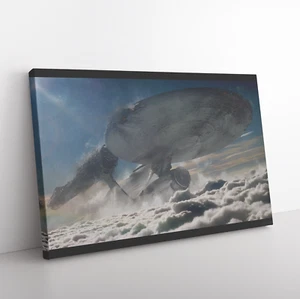 Neu Star Trek Enterprise gerahmte Leinwand Wandkunstdruck Trekkie Geschenk Fan Kunst Film - Bild 1 von 10