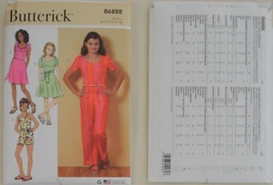 Butterick 6888 - Girls' Dress, Jumper, Romper and Sash - Picture 1 of 1
