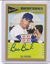 2013 Panini Hometown Heroes Bill Buckner Signatures Gold Auto Card /25