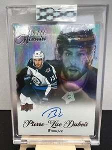 2020-21 Upper Deck Clear Cut NHL Memoirs Auto Pierre-Luc Dubois #M-PD Jets Caps - Picture 1 of 2