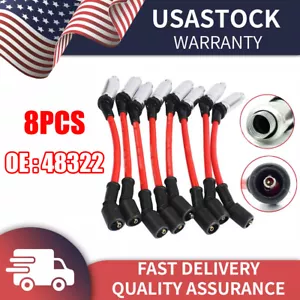 8 x 48322 Spark Plug Wires Set Performance For CHEVY GMC LS1 VORTEC 4.8 5.3 6.0L - Foto 1 di 13