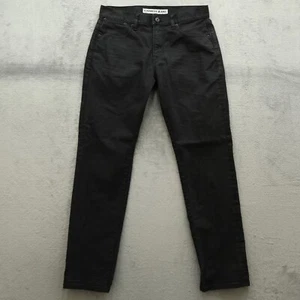Express Jeans Mens Size 32x32 Black Rocco Slim Straight Flex Stretch Denim - Picture 1 of 17