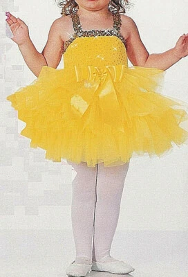 Fantasia de vestido de dança balé infantil Art Stone Goldilocks XL - Imagem 1 de 2