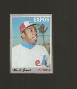 1970 TOPPS MACK JONES #38 EX-EX+ MID-HIGHER GRADE