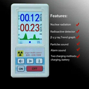 Geiger Counter Nuclear Radiation Detector Beta Gamma X Ray Dosimeter Monitor A - Bild 1 von 6