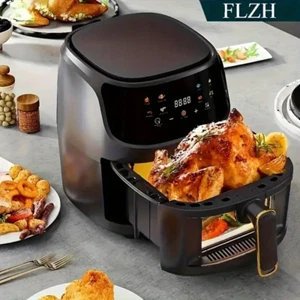 6L Large Electric Touch Air Fryer. with Smart Cooking Programs, Multifunction - Picture 1 of 8