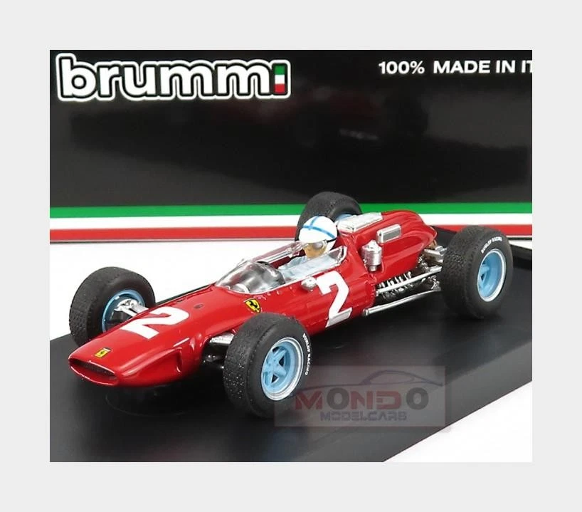 1:43 BRUMM Ferrari F1 158 #2 Winner Italy Gp Surtees 1964 WC +Driver R290-CH - Immagine 1 di 2