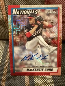 MacKenzie Gore 2025 Topps Update SILVER PACK MOJO AUTO 09/99 #U90C-36 Nationals - Picture 1 of 3