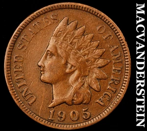 1905 Indian Head Cent - Scarce Extra Fine Better Date No Reserve #E2304 - Picture 1 of 2