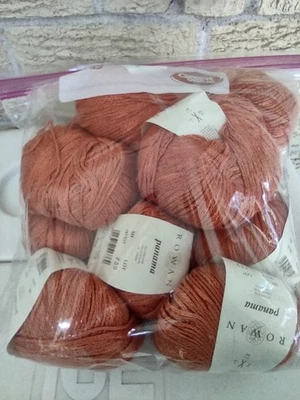 Lot of 10 Rowan Panama Viscose/Cotton/Linen 50g #305 Dahlia Lot 739 Terracotta  - Image 1 of 4