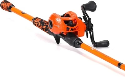 Легкий комбинированный набор для заброса приманки — графитовое удилище 7 футов с ручкой EVA для всех возрастов - Изображение 1 из 4