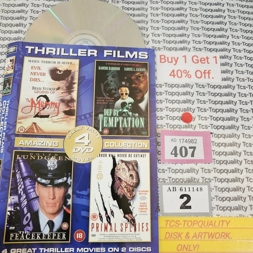 The Mummy 2. Def By Temptation. The Peacekeeper. Primal Disc Artwork Only - Image 1 of 1